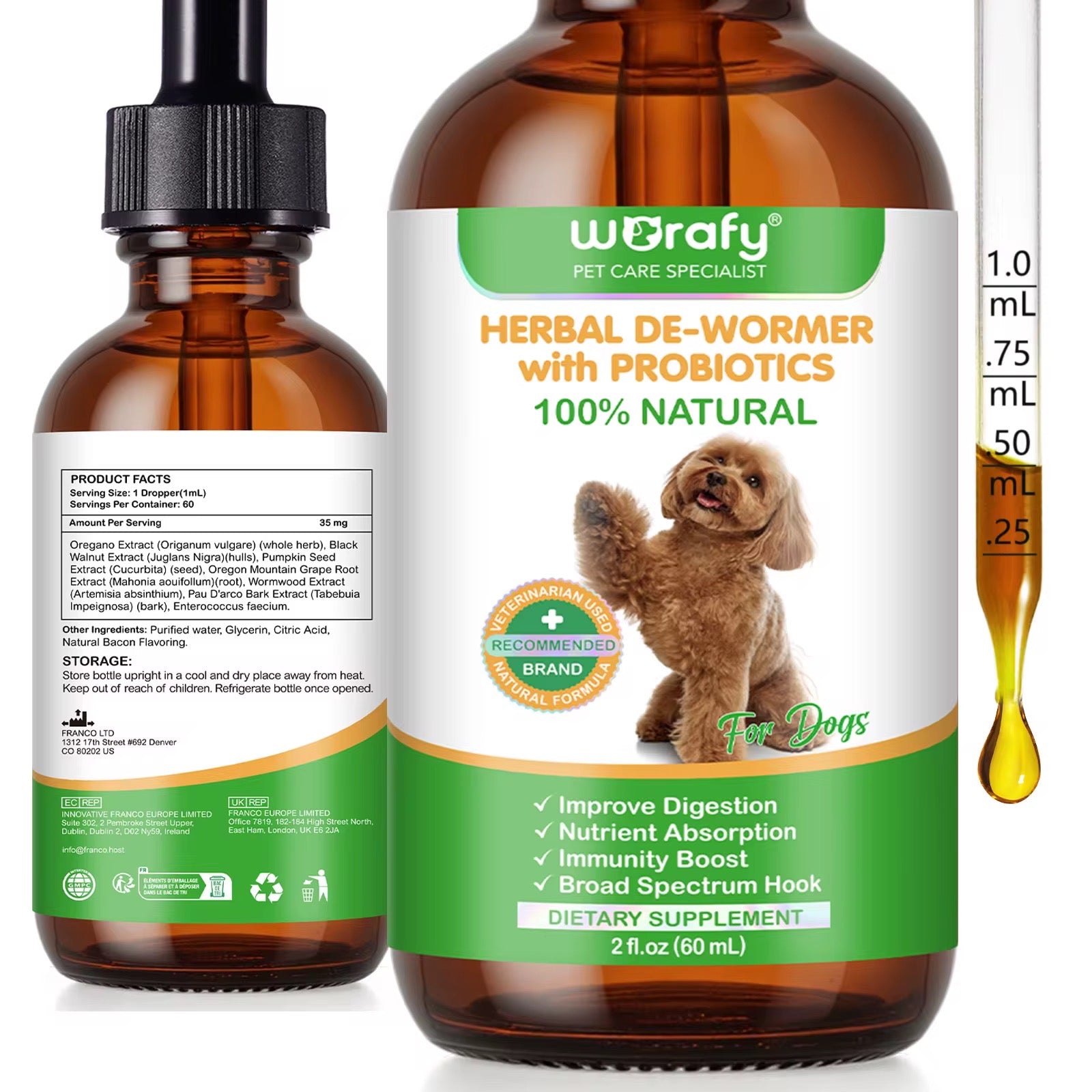 Worafy Herbal Dog Dewormer