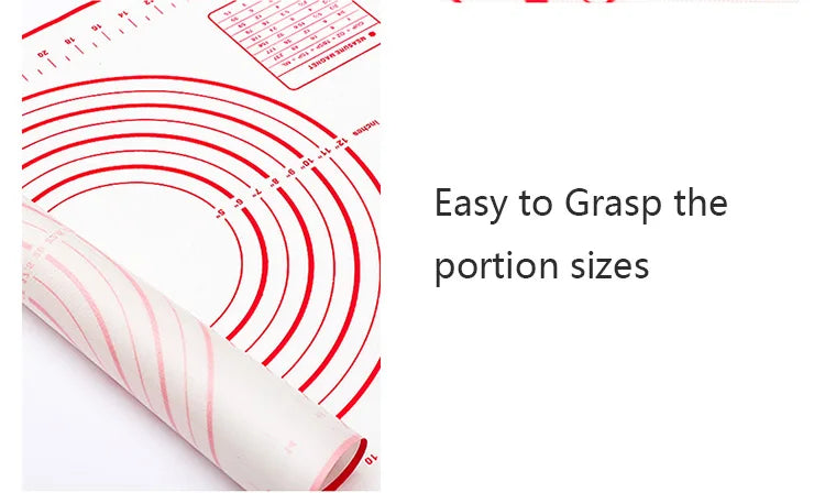 UNTIOR 1PCS Silicone Baking Mat Kneading Pad Dough Mat Pizza Cake Dough Maker Kitchen Cooking Grill Non-Stick Gadgets Bakeware