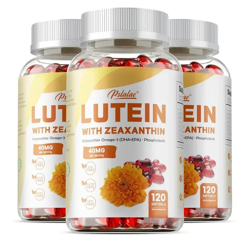 Lutein and Zeaxanthin Capsules, 40mg Per Serving | Essential Eye Vitamins & Vision Health Dietary Supplement