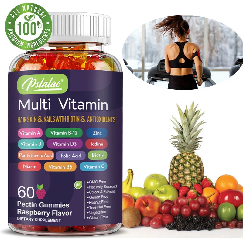 Multivitamin Gummies - with Vitamins and Minerals - Enhances Energy Levels, Immune Support, AntioxidantSupplements