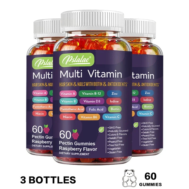 Multivitamin Gummies - with Vitamins and Minerals - Enhances Energy Levels, Immune Support, AntioxidantSupplements
