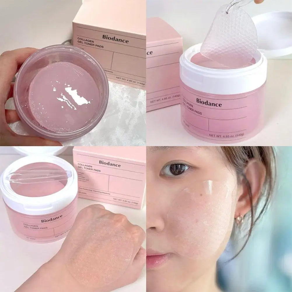 Biodance Collagen Fade Fine Lines Pad Brightening Skin Tone Improve Facial Toner Firming Pore Moisturizing Toner Face Skin Care
