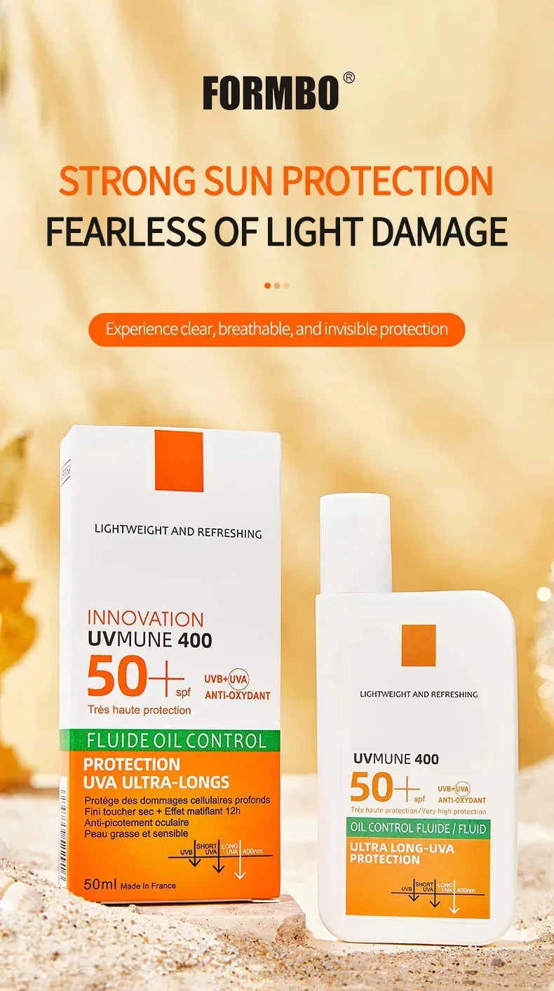 SPF 50+ Sunscreen Lotion Cream Long-Lasting Sun Protection Lightweight Non-Greasy Sun Block Prevent Sunburn Face Body Skin Care