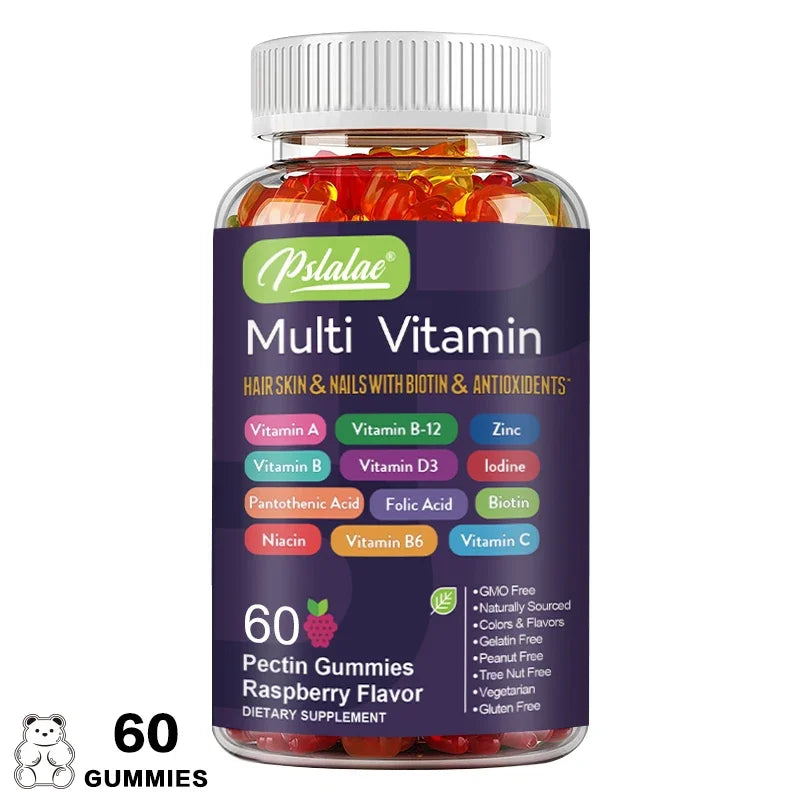 Multivitamin Gummies - with Vitamins and Minerals - Enhances Energy Levels, Immune Support, AntioxidantSupplements