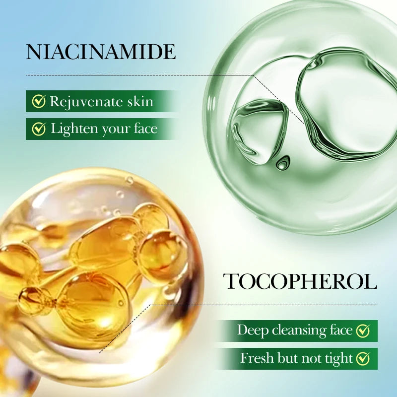 Facial Skin Care Set Moisturizing Facial Cleanser Refreshing Facial Cleanser firming Aloe Vera Face Gel Rejuvenate Skin Lighten