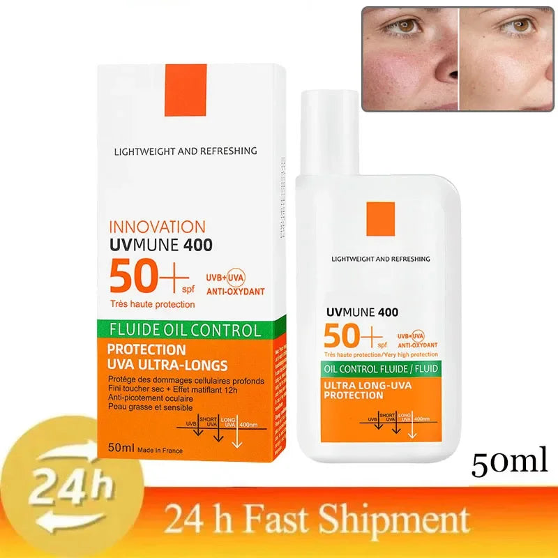 SPF 50+ Sunscreen Lotion Cream Long-Lasting Sun Protection Lightweight Non-Greasy Sun Block Prevent Sunburn Face Body Skin Care