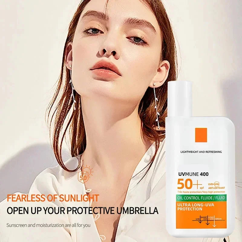 SPF 50+ Sunscreen Lotion Cream Long-Lasting Sun Protection Lightweight Non-Greasy Sun Block Prevent Sunburn Face Body Skin Care