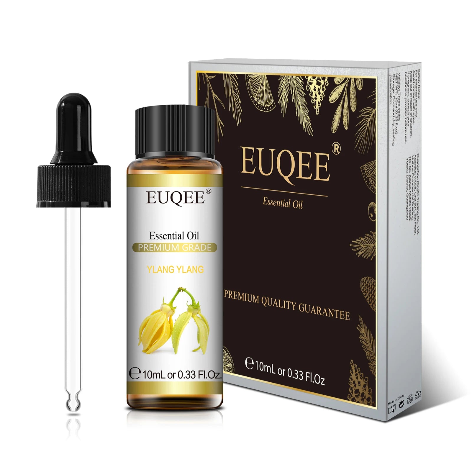 EUQEE 10ml Pure Natural Essential Oil Blue Tansy Cardamom Lime Palo Santo Honeysuckle Eucalyptus Patchouli Citronella Aroma Oil