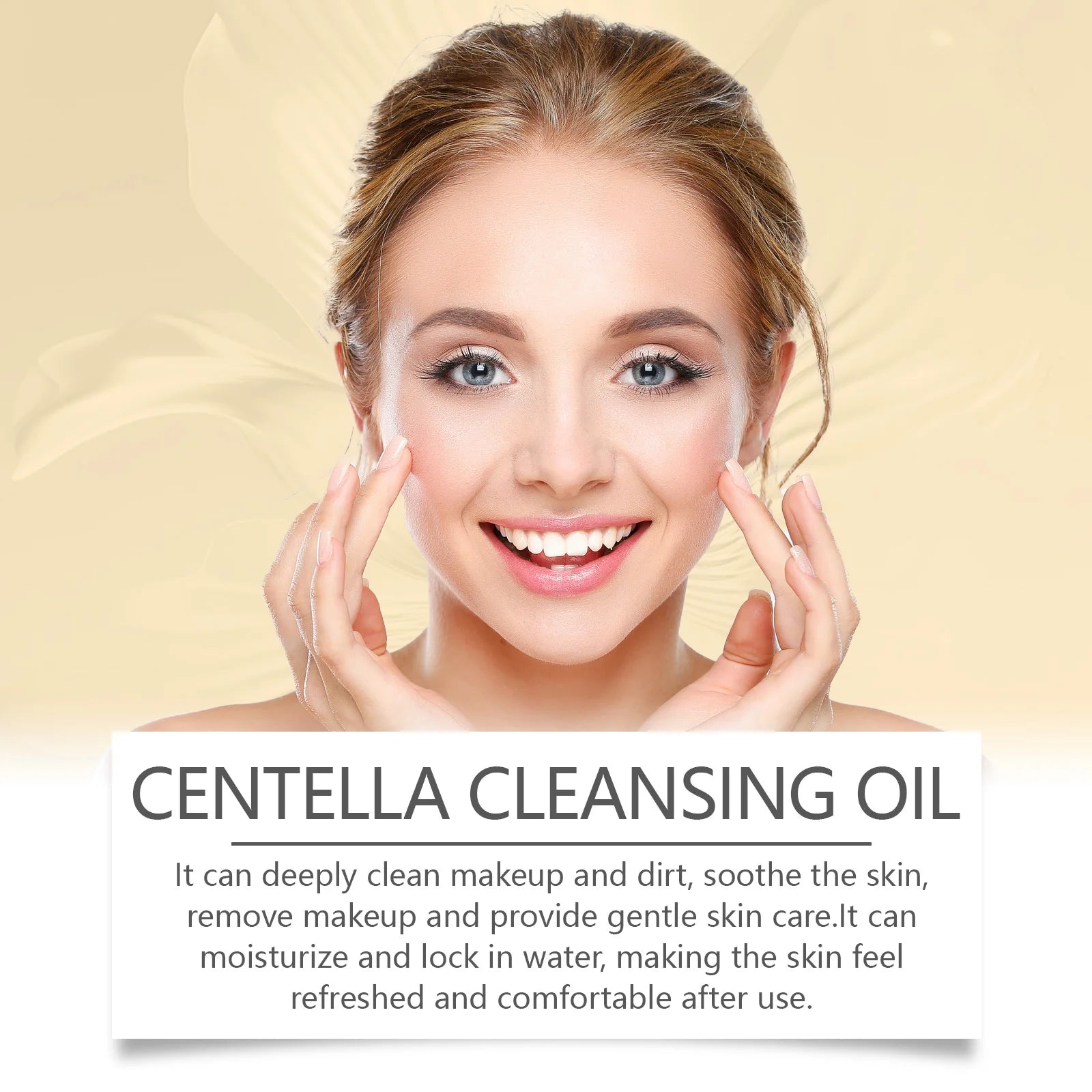 Centella Facial Care Combo Gentle Soothing Makeup Remover Oil Centella Cleanser Centella Serum Set for Sensitive Skin Daily Care