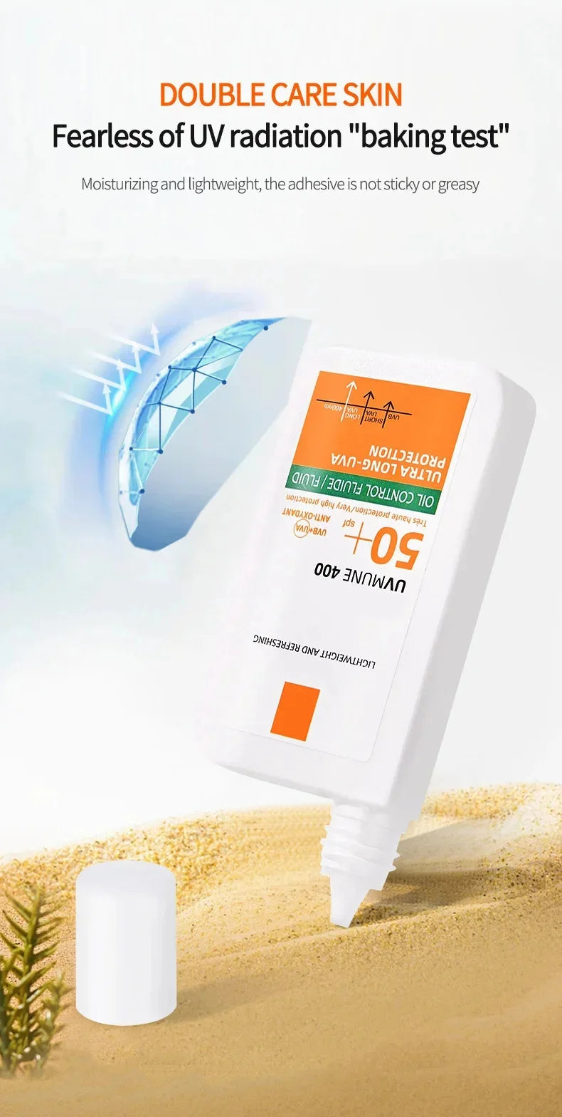 SPF 50+ Sunscreen Lotion Cream Long-Lasting Sun Protection Lightweight Non-Greasy Sun Block Prevent Sunburn Face Body Skin Care