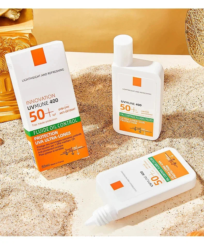 SPF 50+ Sunscreen Lotion Cream Long-Lasting Sun Protection Lightweight Non-Greasy Sun Block Prevent Sunburn Face Body Skin Care