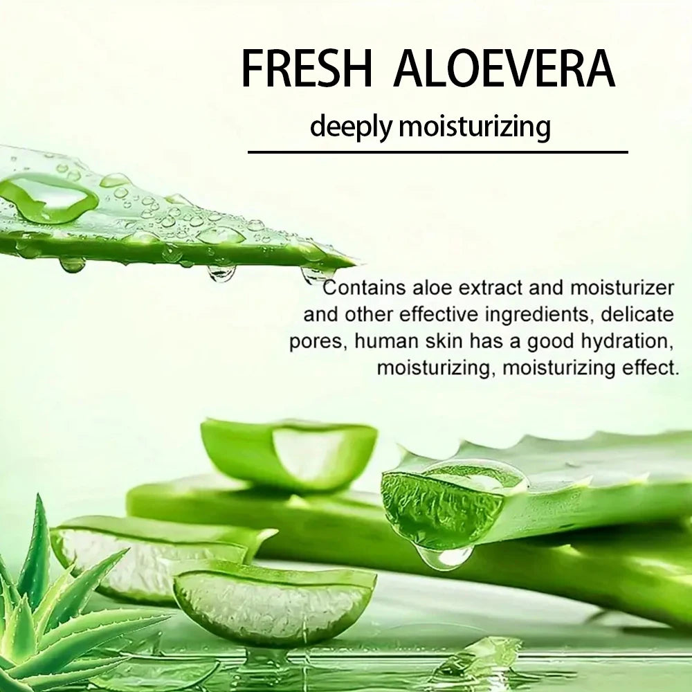 Aloe Vera Deep moisturizing cream, effectively locks in moisture and sooth skin, suitable for all skin types, men and women