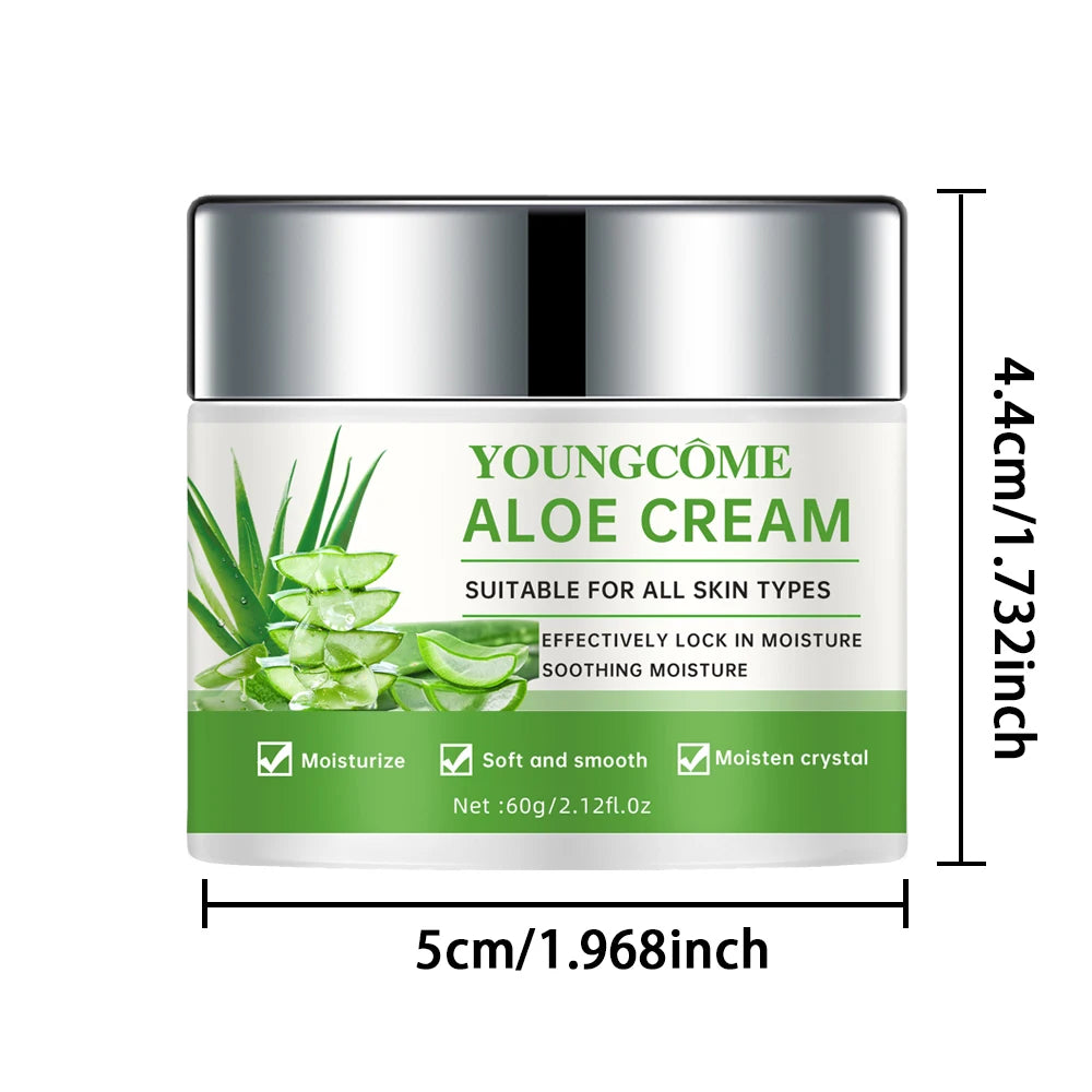 Aloe Vera Deep moisturizing cream, effectively locks in moisture and sooth skin, suitable for all skin types, men and women