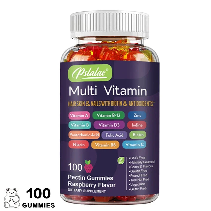 Multivitamin Gummies - with Vitamins and Minerals - Enhances Energy Levels, Immune Support, AntioxidantSupplements