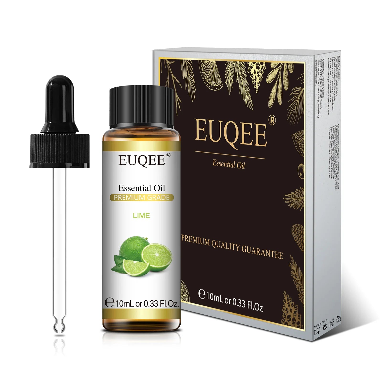 EUQEE 10ml Pure Natural Essential Oil Blue Tansy Cardamom Lime Palo Santo Honeysuckle Eucalyptus Patchouli Citronella Aroma Oil