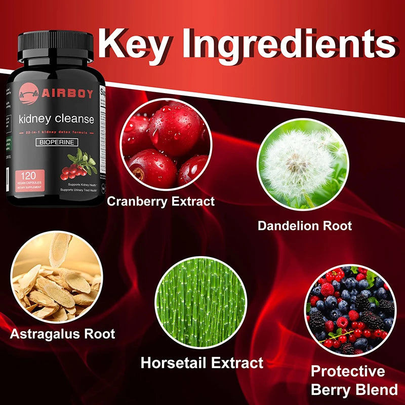 Kidney Cleanse Detox & Repair, Urinary Tract Support & Flush Formula To Support Normal Kidney Function