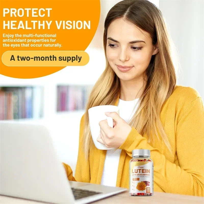 Lutein and Zeaxanthin Capsules, 40mg Per Serving | Essential Eye Vitamins & Vision Health Dietary Supplement