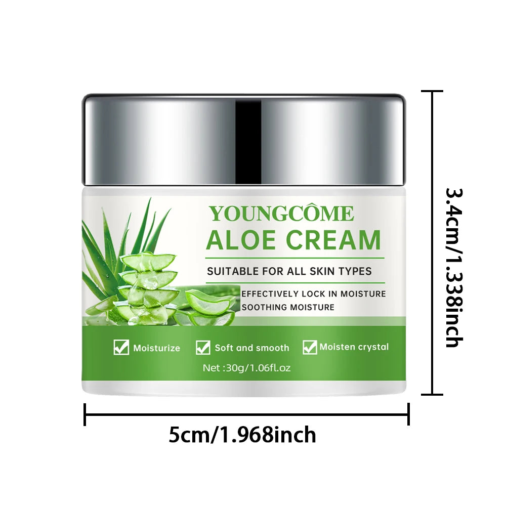 Aloe Vera Deep moisturizing cream, effectively locks in moisture and sooth skin, suitable for all skin types, men and women
