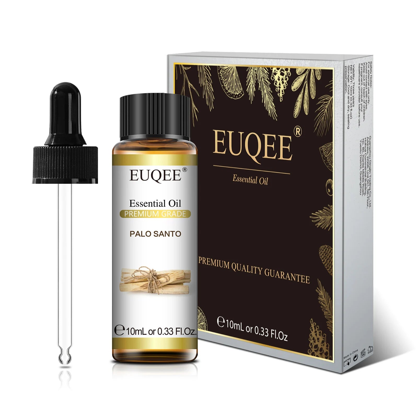 EUQEE 10ml Pure Natural Essential Oil Blue Tansy Cardamom Lime Palo Santo Honeysuckle Eucalyptus Patchouli Citronella Aroma Oil